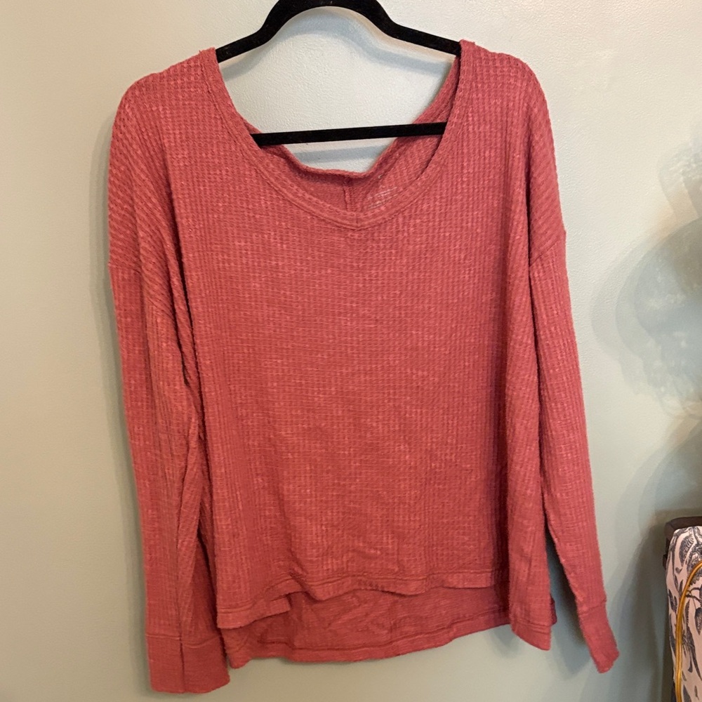 SO Textured Pink Knit Top